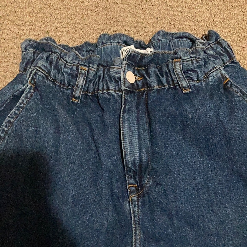 Zara paper bag jeans